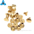 Brass Chicago Binding Rivets Male And Female Screw